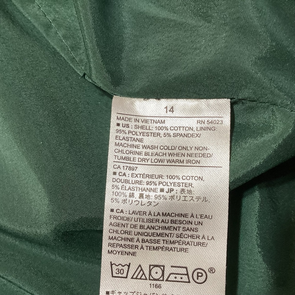 Banana Republic Factory Knit Pique Blazer Emerald Green 14 Textured 2-Button - Picture 9 of 9
